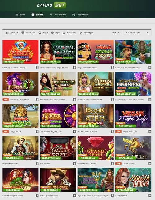 Campobet Casino Jackpott