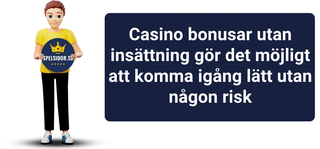 Casino bonus utan insättning