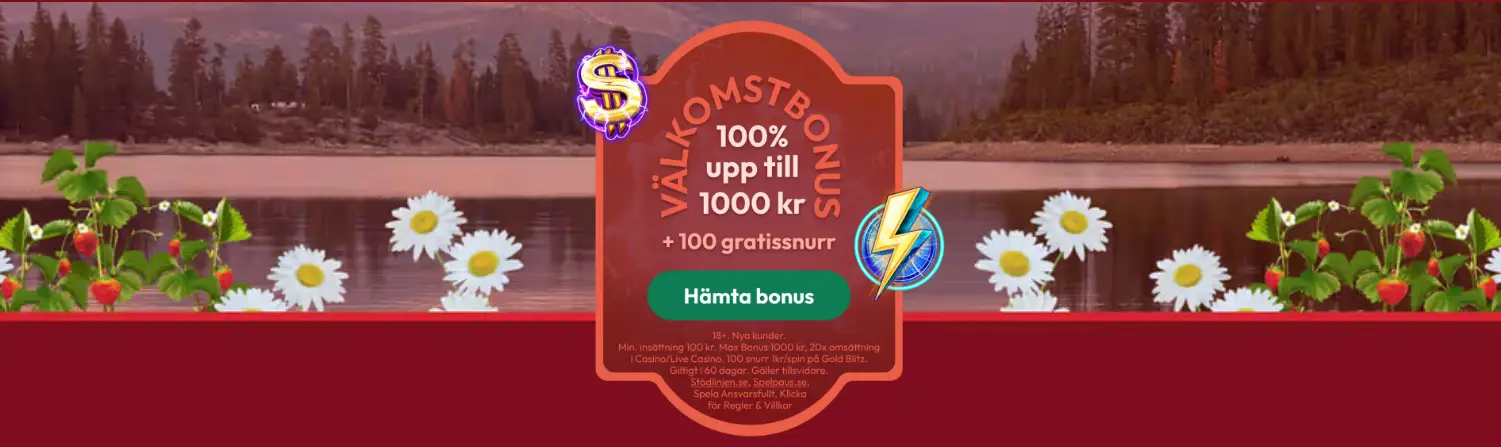 Casinostugan erbjuder omsättningsfri välkomstbonus
