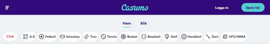 Casumo Sport Betting Bonus