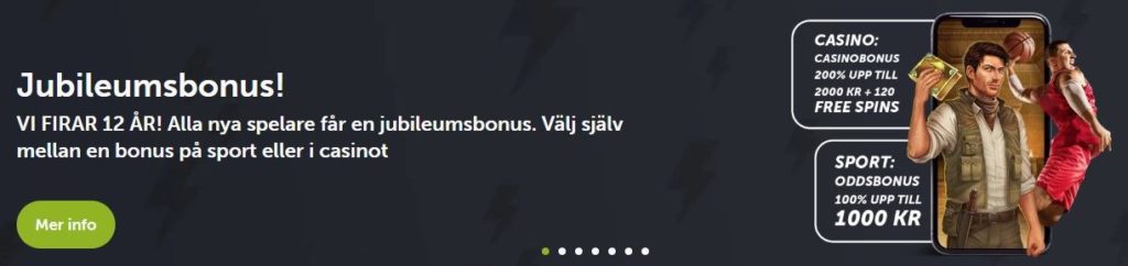 ComeOn Välkomstbonus Casino
