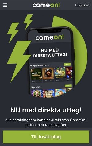 ComeOn Snabba uttag