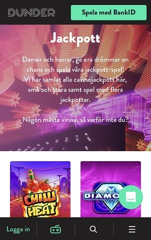 Dunder Casino Jackpott