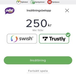 Jalla Casino Swish insättning