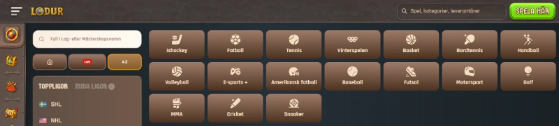 Lodur betting och odds