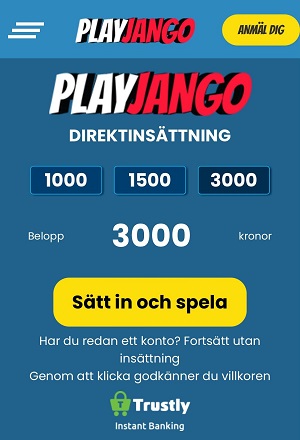 Play Jango Casino med BankID
