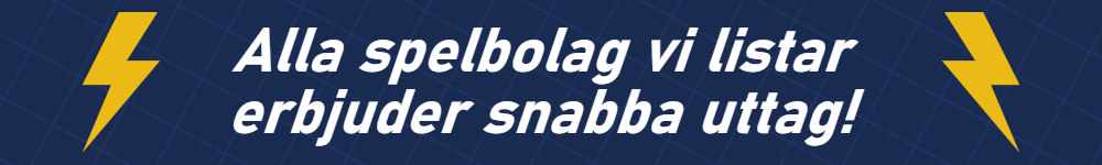 Spelbolag med snabba uttag