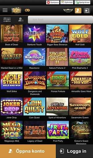 Videoslots mobil Casino