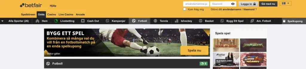 betfair sport