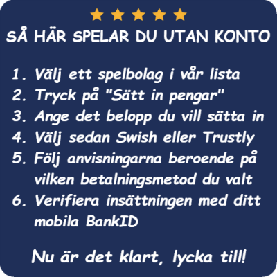 Betting utan registrering