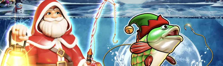 big bass christmas frozen lake slot