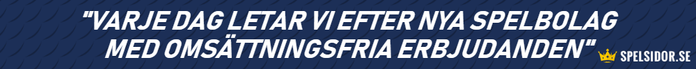 casinon med omsättningsfria bonusar