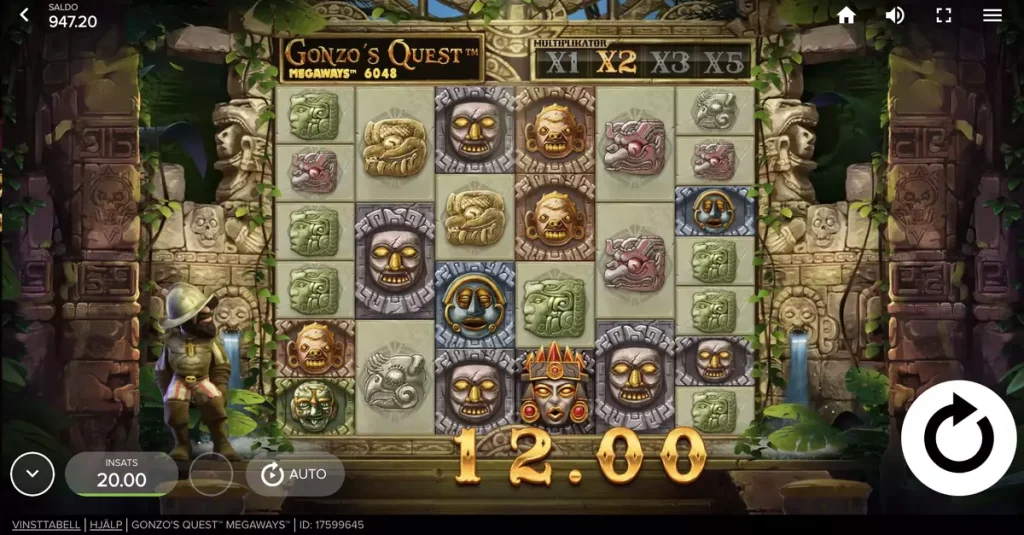 gonzos quest megaways vinst