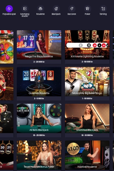 lista med casinospel