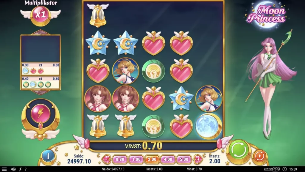 moon princess free spins