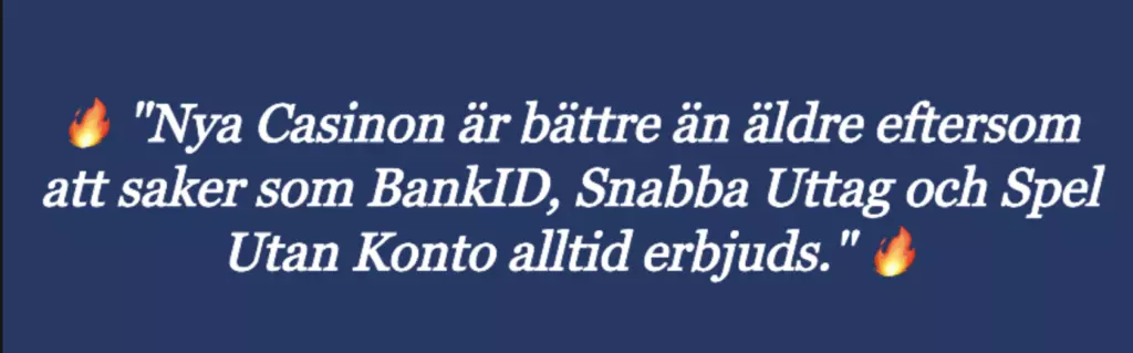 anledningar att prova på nya casinon