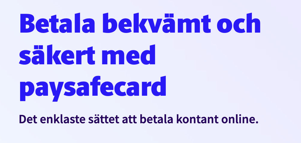 paysafecard kontanter