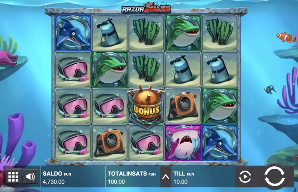 razor shark bonus