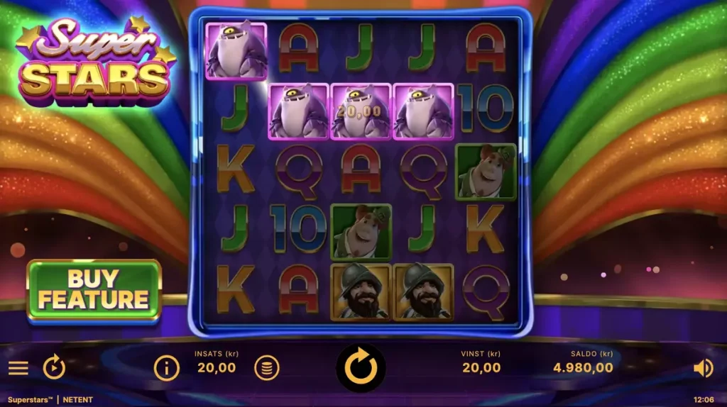 vinst superstars slot