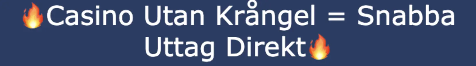 casino utan krångel topplista